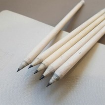 신문재생지우개연필 HB 무지디자인 7자루 무지연필 리사이클링제, 단품