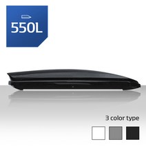 차량용 루프박스 루프백 자동차 캐리어 SUV 승용차 대용량 캠핑 방수 짐 지붕 수납, 550L, 그레이+가로바 포함