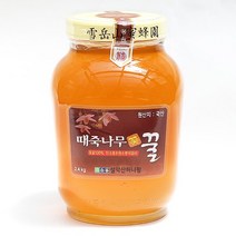 [설악산허니팜] 때죽나무꿀 2.4kg 때죽나무꽃에서만 얻은 탄소비 -23.5이하 꽃꿀100%, 없음