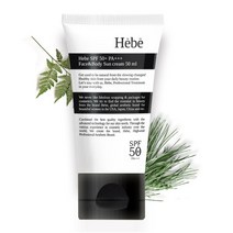 헤베 마일드 톤업 선크림 50ml / 저자극 눈시림 끈적임 없는 혼합자차 썬크림