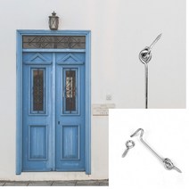 아오리 문걸쇠 1P 미닫이문잠금장치 현관문안전고리 현관문잠금장치 문걸고리