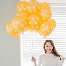 크리스마스 장식 헬륨풍선 제작 레몬 15p 안전 저압