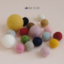 바다팩토리 양모볼 양모펠트 양모폼폼 1.5cm, 6.그레이, 1개