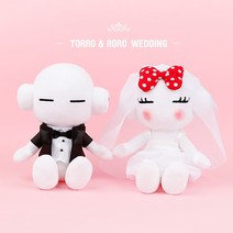 또로와로로 신랑신부세트 인형 25cm