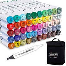 Shuttle Art 일본아마존 셔틀아트 마커펜 유성펜 퀵드라이 그림그리기 다꾸용품 일러스트 50색 1세트