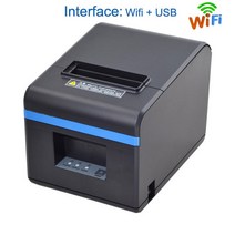 실사출력기 Xprinter XP-N160II 80 미리메터 열 영수증 프린터 블루투스 안 드 로이드 58 인쇄 사진, [04] WIFI and USB, [03] AU 플러그, 04 WIFI and USB_03 AU 플러그