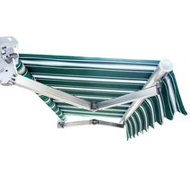 수동 자동 접이식 어닝 야외 테라스 천막 지붕 차양막 비 가림막 바람막이 방수 캐노피 농막, 어닝길이 4M X 차양막1.5M_자동[전동모터+리모컨]