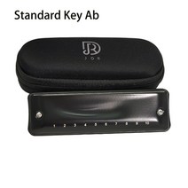하모니카 jdr harmonica diatonic 10 hole blues harp resin comb mouth organ key c 황동 커버 인청동 reed ninja, 협력사, 표준 키 ab