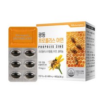 광동 프로폴리스 아연 600mgx60c 항산화 환절기 면역력 높이는