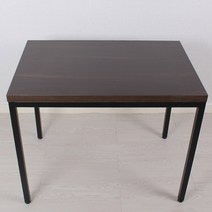 식당테이블 700x1000 4인 업소용 식탁 사각 카페 탁자 거실테이블 주문제작 스틸프레임 30각검정다리 lpm상판 높이변경가능 다리색상변경가능(화이트 실버 골드 진골드 진그레이), 21.월넛