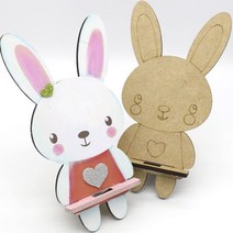 동물휴대폰 거치대 토끼 D-08-069, 1개, MDF국산반제품