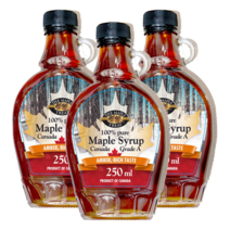 나뚜렐 앰버리치 A등급 메이플시럽, 3병, 250ml