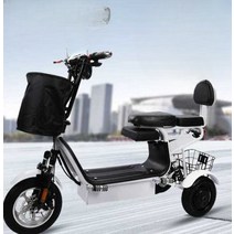 소형 전기자전거 어르신 마트 전동차 노인 전동바이크, 48V 듀얼 약 35-40km 48V