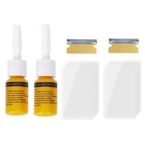 uv접착제 uv 본드 UV 접착제 uv접착제 uv 본드 UV 접착제 광학 투명 창 수리 도구2cc 소량 3300, 2 키트