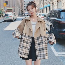 Aug.07 210번 파일럿 점퍼 여 봄가을 캐주얼 튜닝 체크 빈티지 패치 야구복 작게자Z