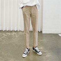 아도르클래식 9부 바람 쿨링 린넨 6컬러 밴딩 워싱 긴바지