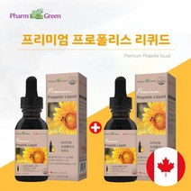 프로폴리스액상 항산화영양제 목에좋은영양제 프로폴리스 리퀴드 원액 30ml 약 1개월분 캐나다 천연 프로폴리스 액상 구강 입안 입속 항항화 영양재 플라보노이드 17mg 함유, 1+1(2개월분)