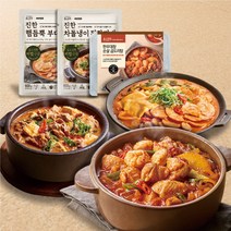 애슐리 진한 햄듬뿍 부대찌개 600g＋진한 차돌냉이 된장찌개 600g＋한우대창 순살 곱도리탕 2인분 l 자연별곡 콜라보 간편식, 600g, 1세트