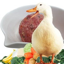 펫바프 펫푸드 오리+야채퓨레7종 12% 혼합제품 1kg*10 수제자연식 강아지생식 오리생식