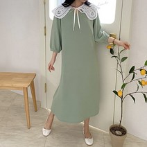 솔레이스 루즈핏 롱원피스 프릴원피스 봄가을원피스