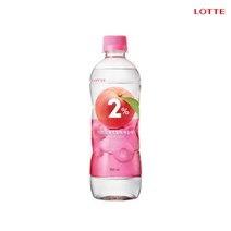 롯데칠성 2%부족할때복숭아, 500ml, 12개