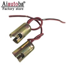 수입차 부품 Aiautoba BA9S 전구 소켓 홀더 금속 사이드 LED 라이트 자동차 자전거 트럭 팩 10 개, [01] 10pcs pack