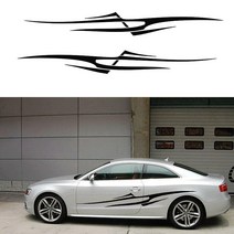 2x 신화와 전설 Erlang 트라이던트 자동차 스티커 트럭 SUV 모터홈 캠핑카 밴 RV 카약 카누 비닐 데칼, 01 Black