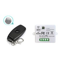 RF 433MHz 무선 원격 제어 스위치 AC 0V 220V 릴레이 미니 수신기 ON OFF 송신기 Led 전구 팬, 0  Remote  Receiver