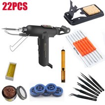 디솔더링 고전력 전기 납땜 건 22 산업용 80W 다기능 인두 자동 주석 공급 용접, 02 GRAY_02 EU