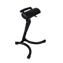 서있는의자 캐셔 카운터 편의점 직원 작업용 간이의자, 방진 피트가 있는 검정색