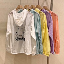 일리코 / 모디내 후드 스마일 여름 바람막이 점퍼