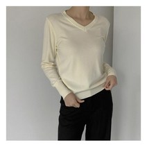 [나인] (T6229) N시그니처 T011-브이넥 베이직 솔리드 니트 (왕) T6229