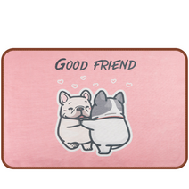 비바비즈 애견 여름 쿨매트 방수 커버분리 세탁가능 방석 강아지집, 연자색허스키