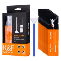 KnF Concept 풀프레임 24mm 센서클리너 키트 - Full Frame Camera Sensor Cleaning Kit (20ml. Liquid + 10 Swabs)