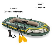 INTEX SEAHAWK 카약 2인 고무보트 루어 낚시배 피싱 낚시 바다 카누배