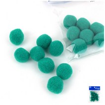 YOLOMAM 뿅뿅이25MM 초록 어린이DIY 미술공예재료