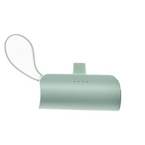지클랜 포켓뱅크 2in1 도킹 보조배터리 C타입 8핀 동시충전 4 800mAh 택 1, 민트, GPR-058(8 DOCK)