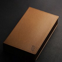 명품 수제 안경케이스 고급 슬림 대용량 가죽 대용량 선글라스 돋보기 여행 보관케이스, 브라운