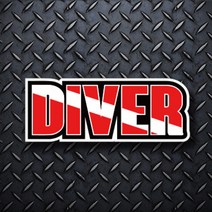 스킨스쿠버 방수 스티커 dive_36
