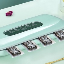 열수축포장기 비닐 접착 씰링기 진공 인두 소분포장 식품 신선도 유지 펌핑 자동 압축 백, 외부 펌핑 터치 모델 무료 300포  그린 + 건