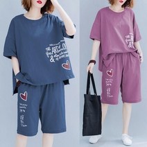 L.ONLIN SHOP여성 투피스 캐주얼 세트 상하 반팔티 바지 팬츠 AL53 투피스정장 여성정장세트 여성오피스룩