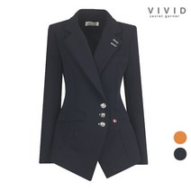 비비드 시크릿가너 VIVID 여성 잇츠2 소매배색 가을겨울 정장 자켓