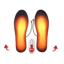 꾹미 캠핑전기히터 캠핑전기난로 전열기구 USB 온열 깔창 발 패드 양말 매트 겨울 야외 스포츠 난방 신발, 01 Black_02 44