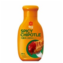 CJ더마켓 마약 소스 만들기 메뉴 개발 황금 레시피 백설 치폴레 스파이시 소스 양념 만능 비빔 국물요리 볶음 요리 국수 260G, 20개