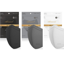 아에르 스탠다드 베이직 보건용 마스크 대형 KF94, 1개입, 10매, 시티 블랙