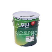 KCC정품 스포탄노출방수재 2액형 20kg 우레탄 중도 페인트 옥상 방수페인트, 녹색