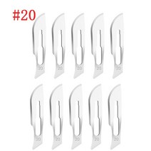 탄소강 외과용 메스 칼날 및 손잡이 DIY 절단 도구 PCB 수리 동물 수술용 칼 직송, [01] NO.10 of Blades