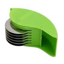 블레이드 주방 야채 잘라 허브 롤링 롤 롤러 Mincer 수동 핸드 Scallion 커터 슬라이서 스테인레스 스틸, 하나, green