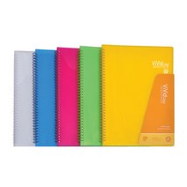 [알파] 스프링화일 비비드칼라(A420P)(낱개), 선택:[4064290]투명, 상세 설명 참조