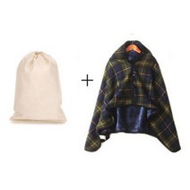 매이템 무릎담요+파우치포함 똑딱이담요 망토 밍크담요 사무실담요 극세사담요 차량용담요 차박 카페 캠핑담요